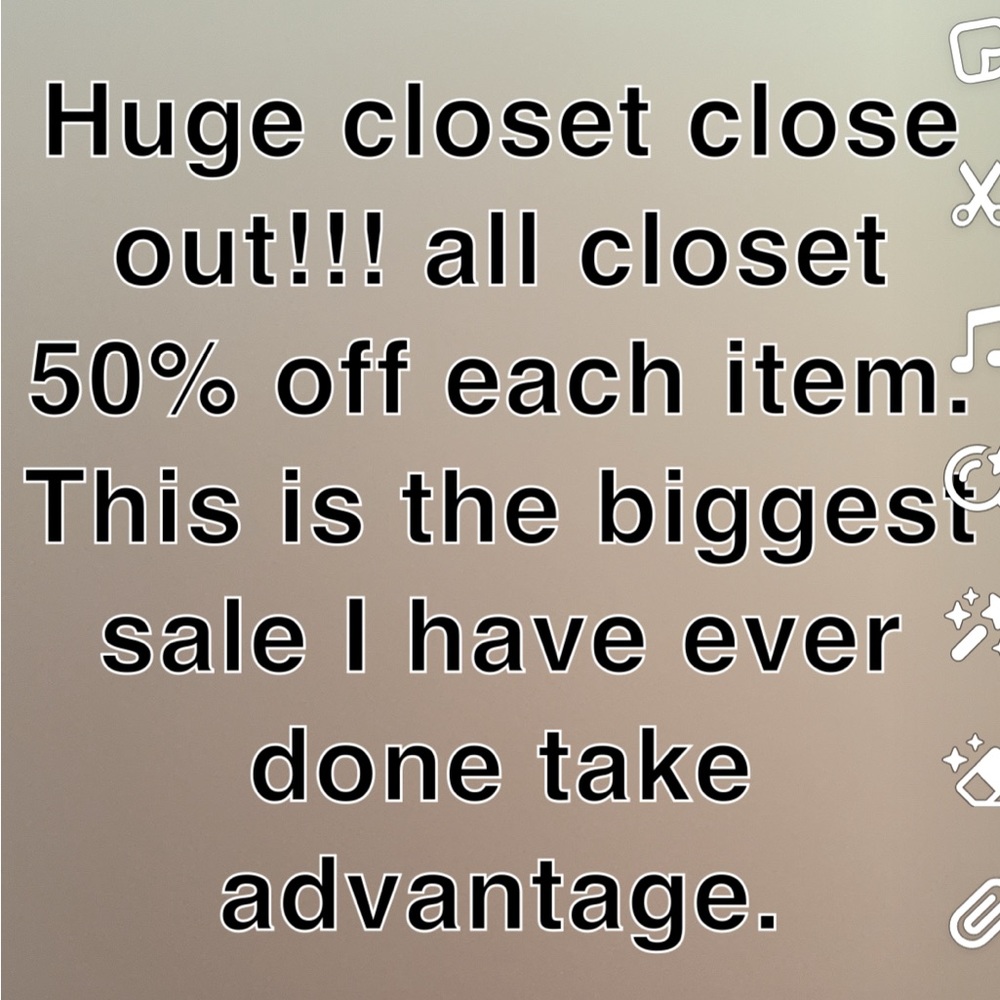 This weekend only 50% all items in my closet take advantage now Stanley Starbuck